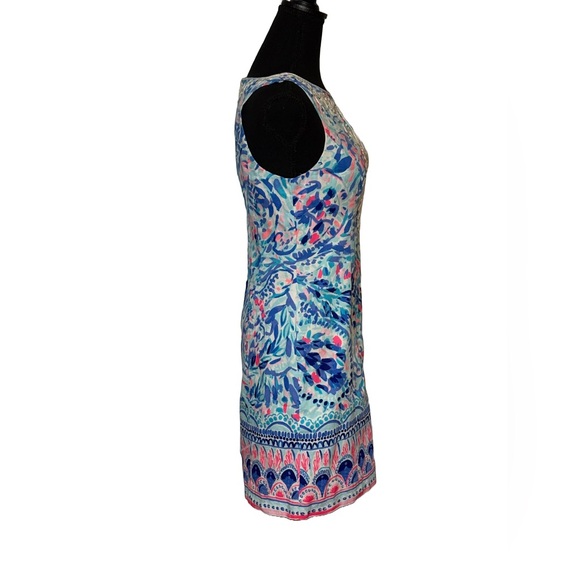 Lilly Pulitzer Gabby Shift Dress | Spa Blue | Size 2 | 100% Cotton - Picture 2 of 8